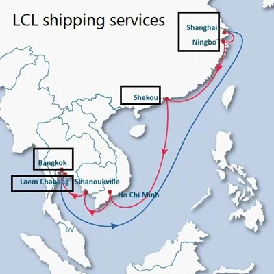 Commissionnaire de transport international de la Chine vers la Thaïlande